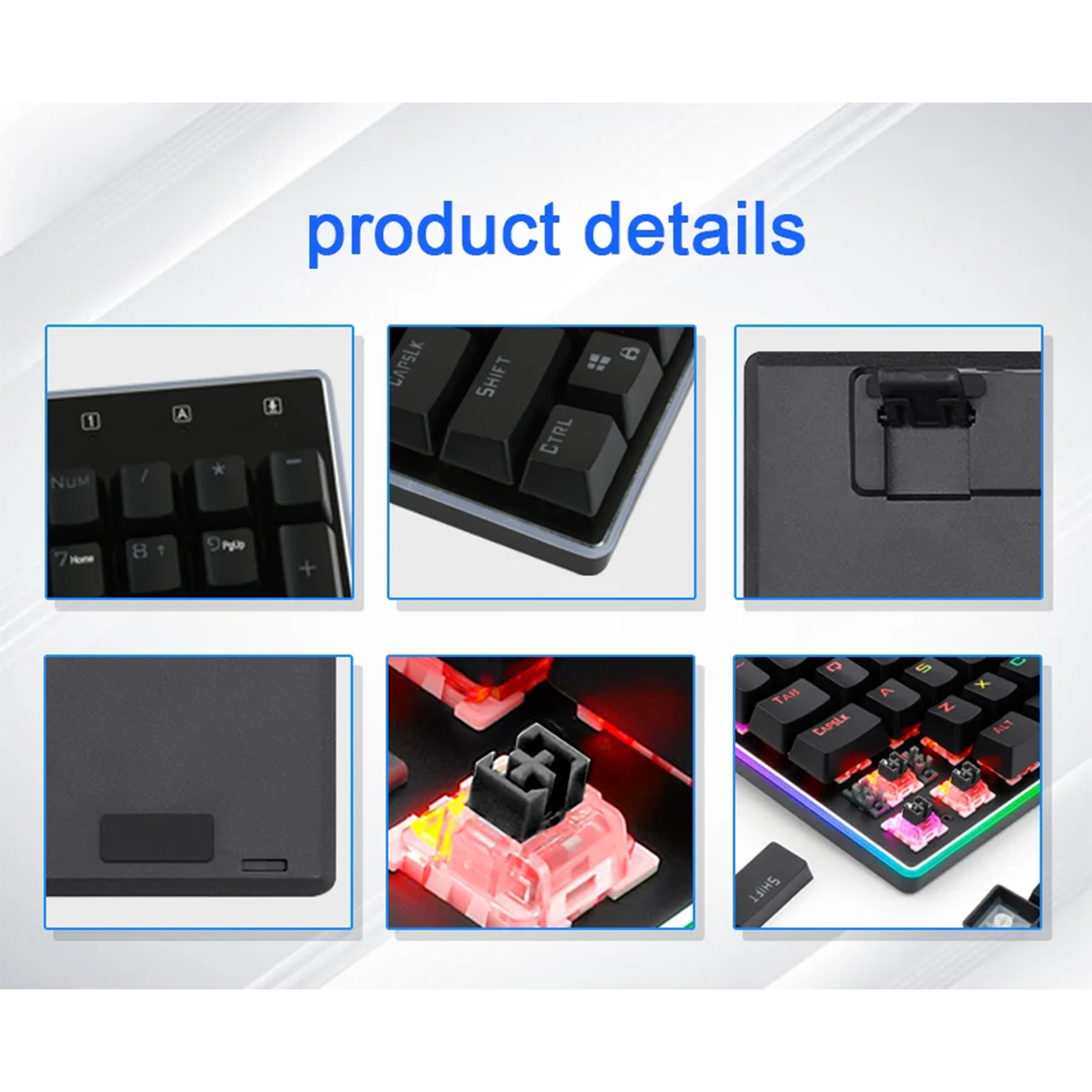 کیبورد مخصوص بازی ردراگون مدل Ratri K595