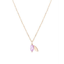 گردنبند طلا 18 عیار زنانه گالری شیدا مجد مدل برگ بهاری