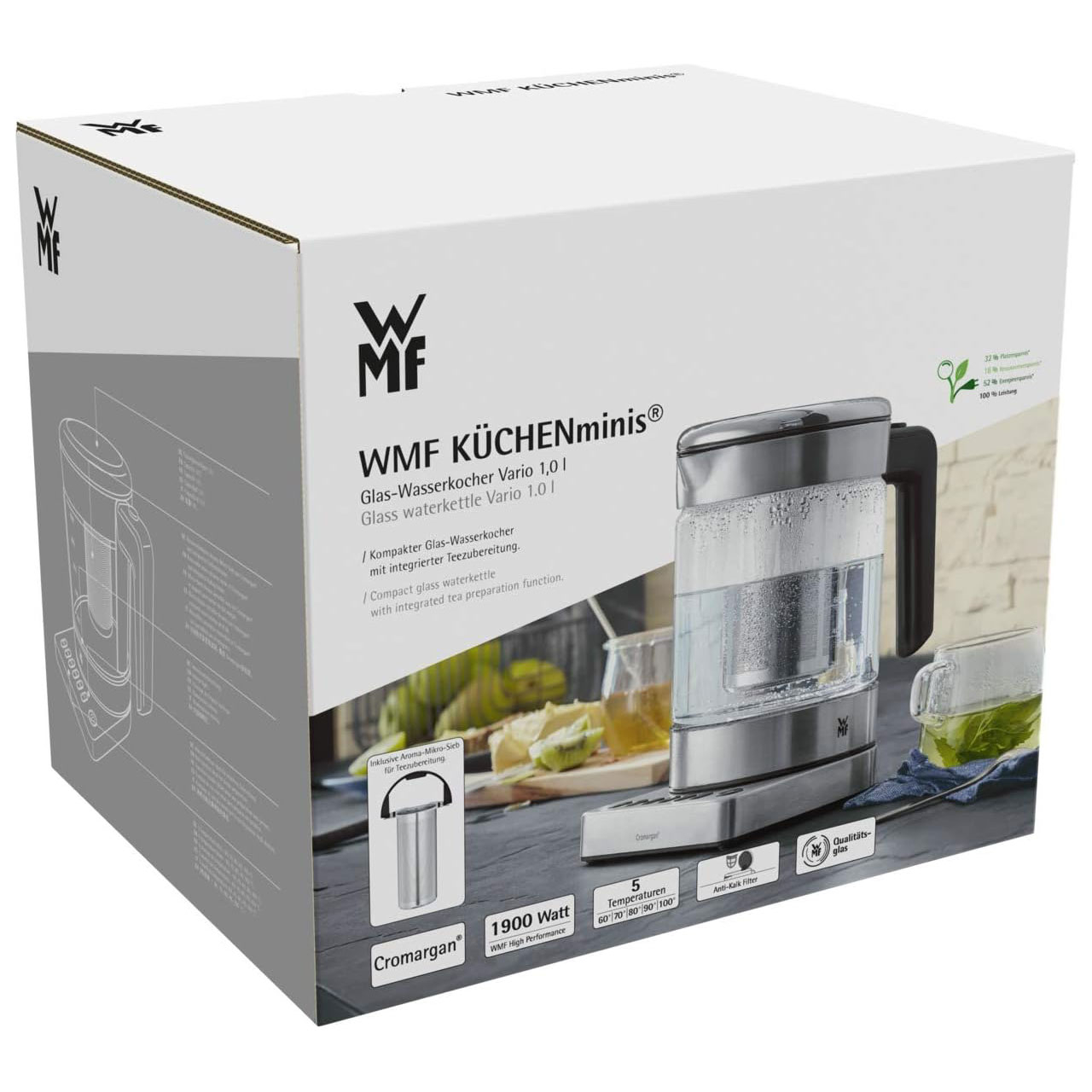 کتری برقی دبلیو ام اف مدل Küchenminis گنجایش 1 لیتر