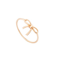 انگشتر طلا 18 عیار زنانه گالری شیدا مجد مدل پاپیون سایز 54