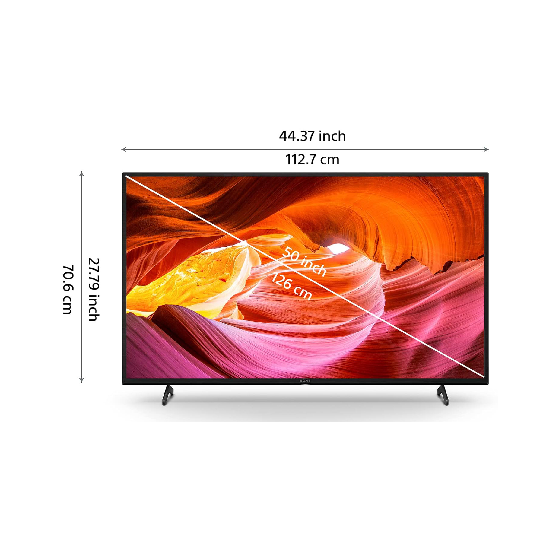 تلویزیون ال ای دی هوشمند سونی مدل 50X75K سایز 50 اینچ