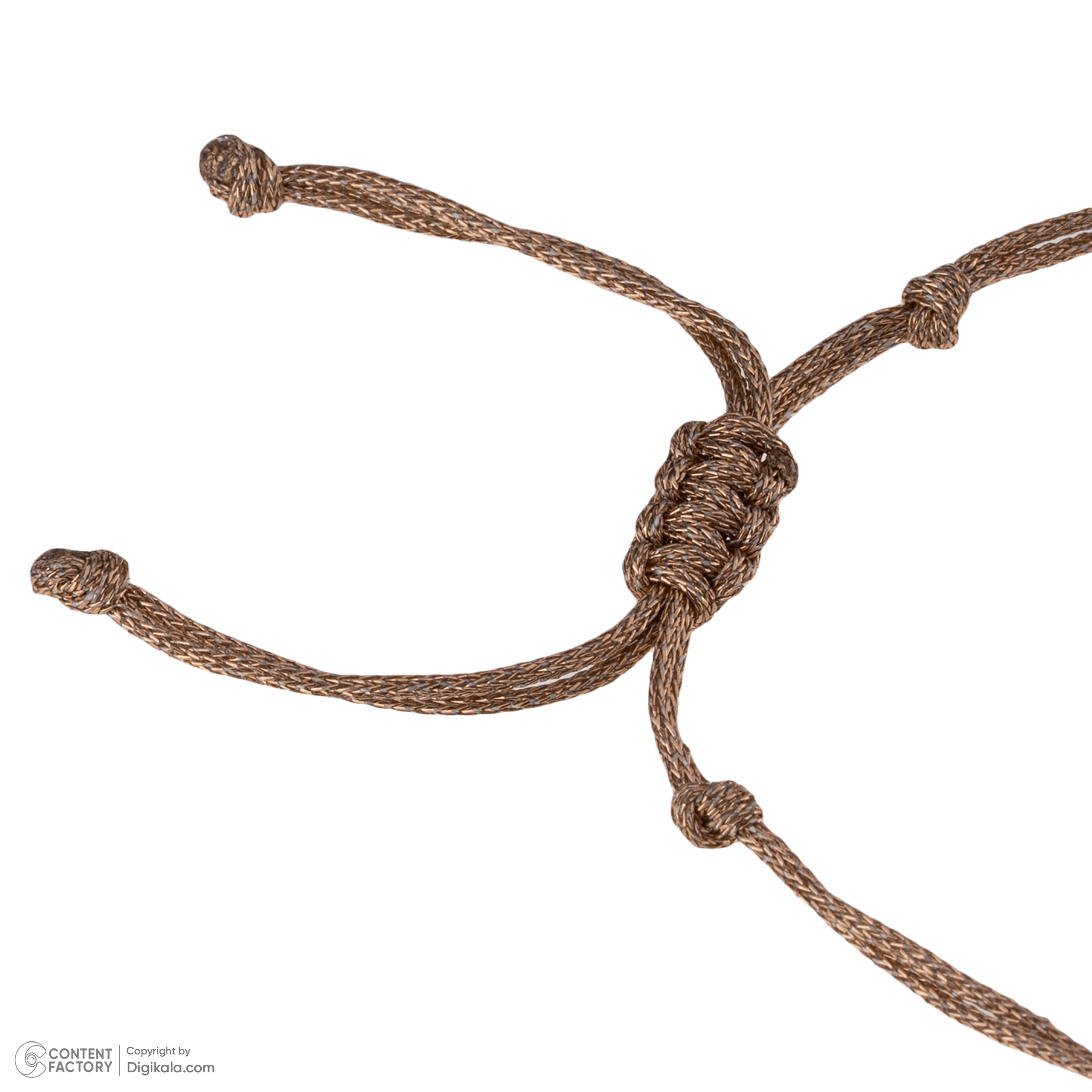 دستبند طلا 18 عیار زنانه گالری شیدا مجد مدل سکه ملکه نخی لمه بژ