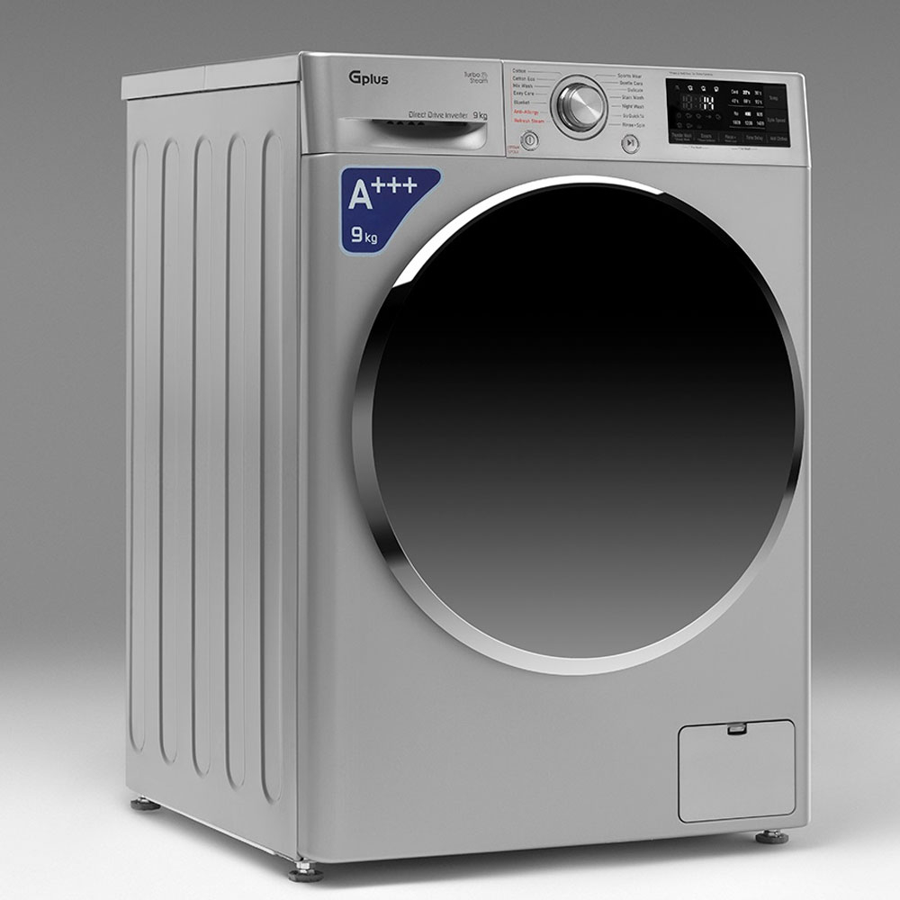 ماشین لباسشویی اتوماتیک جی پلاس مدل GWM-P99S ظرفیت 9 کیلوگرم