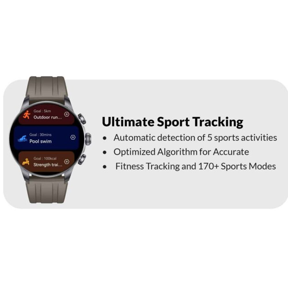 ساعت هوشمند 47 میلی متری گلوریمی مدل GX CLASSICFIT بند سیلیکونی