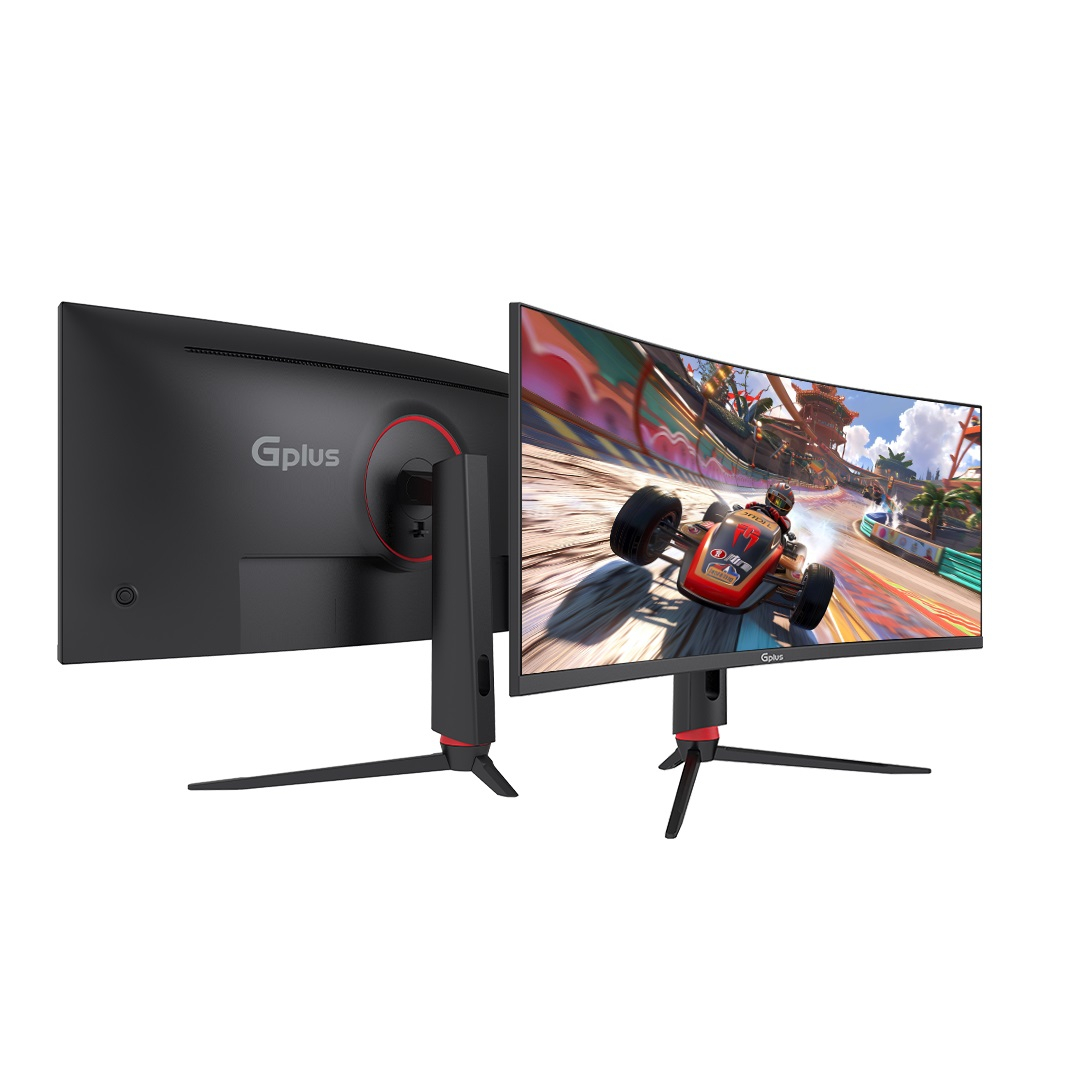 مانیتور خمیده گیمینگ 34 اینچ جی پلاس مدل GGM-K349QN