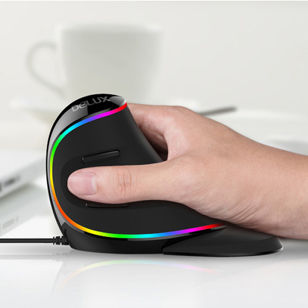 ماوس دیلاکس مدل ارگونومیک M618 Plus Wired