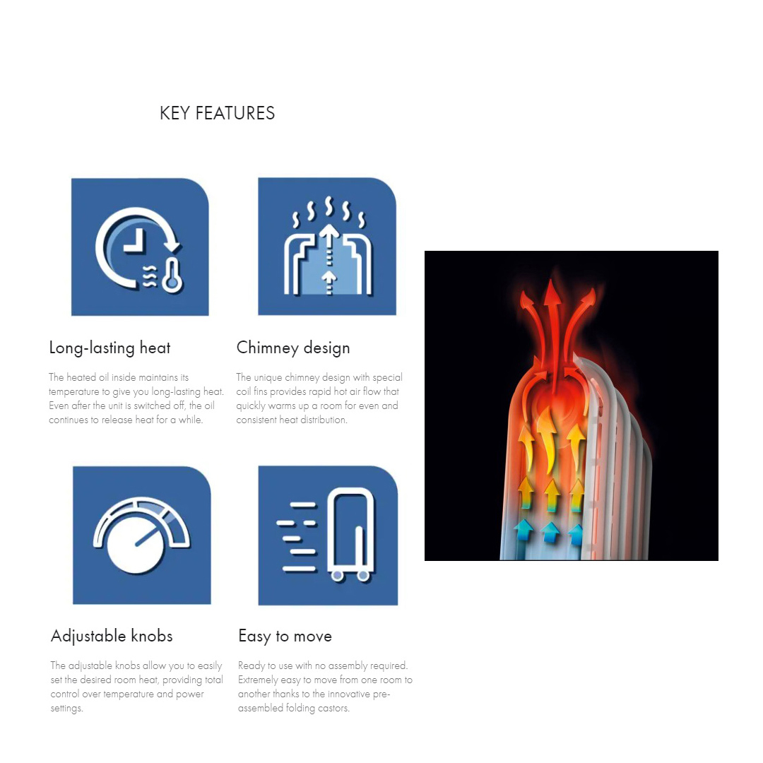 شوفاژ برقی دلونگی مدل V550920 OIL FILLED