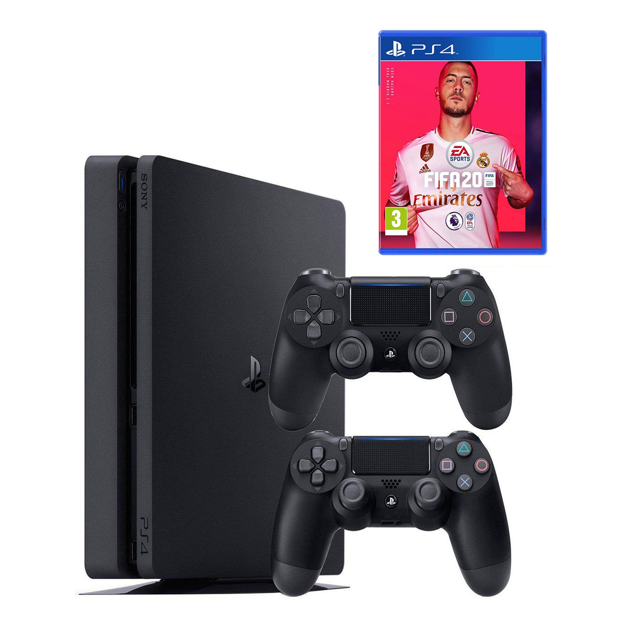 مجموعه کنسول بازی سونی مدل Playstation 4 Slim ریجن 2 کد CUH-2216B ظرفیت 1 ترابایت