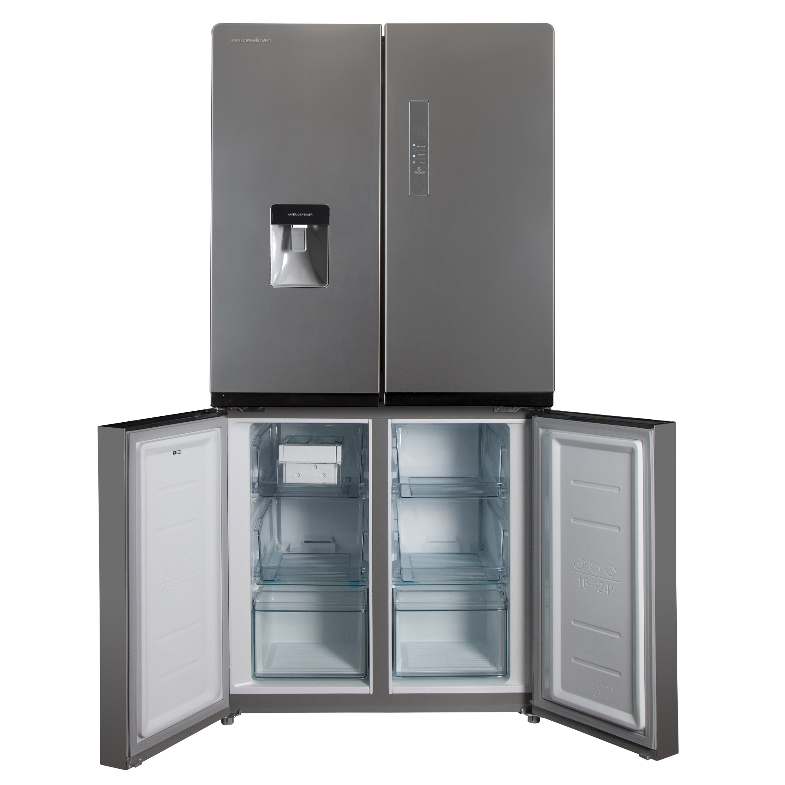 یخچال فریزر ساید بای ساید 19 فوت پاکشوما مدل 4D RDP 530 W