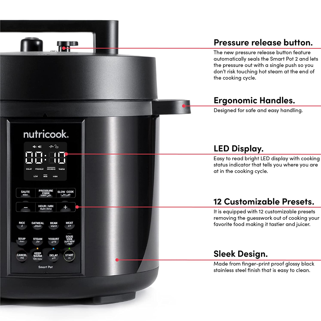 زودپز برقی نوتریکوک مدل SP204K
