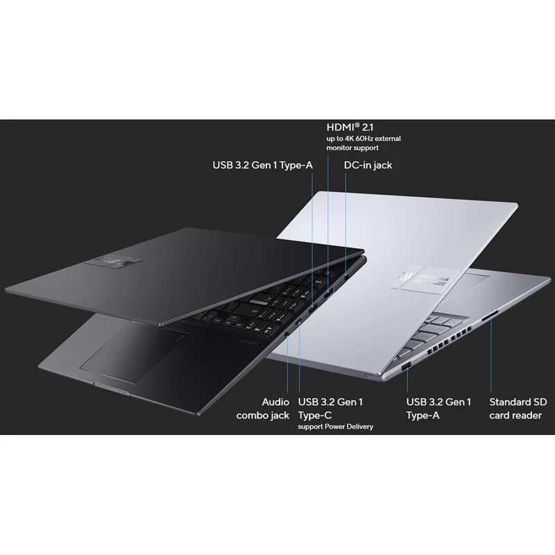 لپ تاپ 16 اینچی ایسوس مدل Vivobook 16 R1605VA-MB994-i3 1315U-8GB DDR4 3200MHz-512GB SSD-IPS