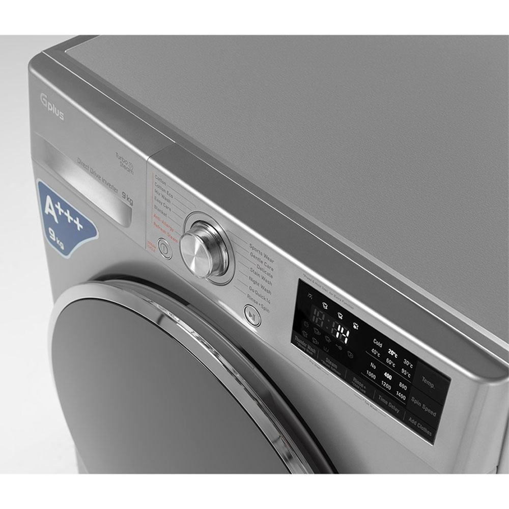 ماشین لباسشویی اتوماتیک جی پلاس مدل GWM-P99S ظرفیت 9 کیلوگرم