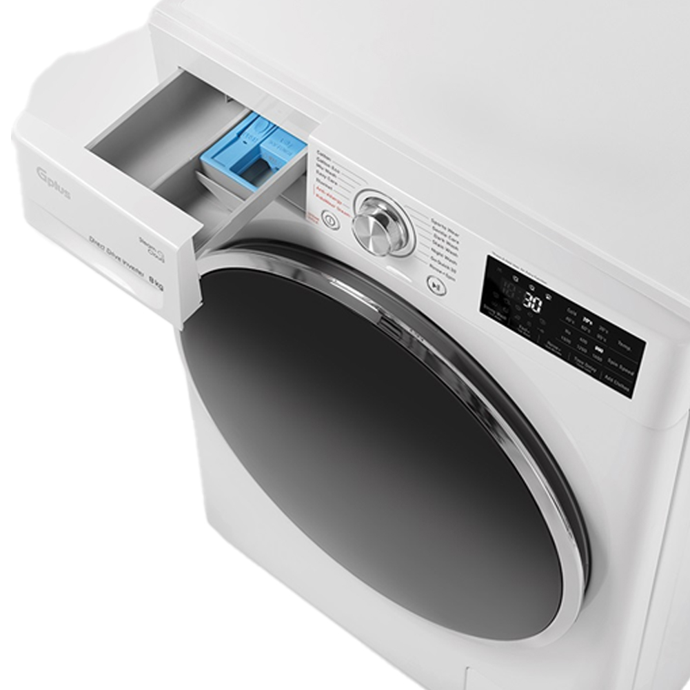 ماشین لباسشویی 8 کیلوگرم اتوماتیک جی پلاس مدل GWM-R88W.KTN