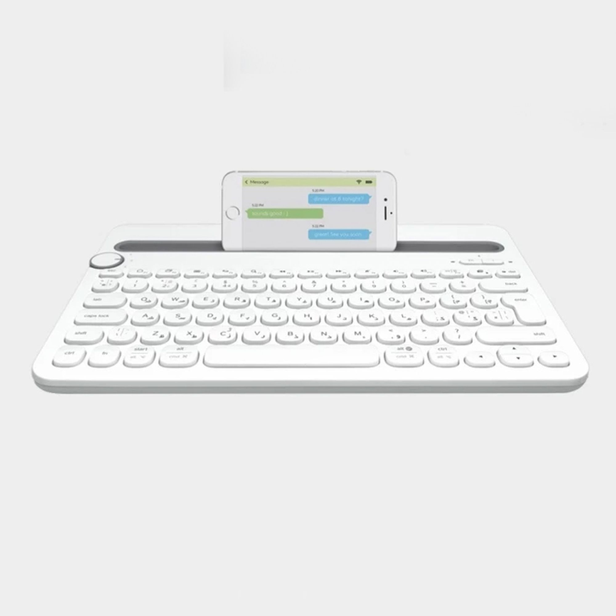 کیبورد بی سیم لاجیتک مدل K480، سوییچ ممبران ، TenKeyLess