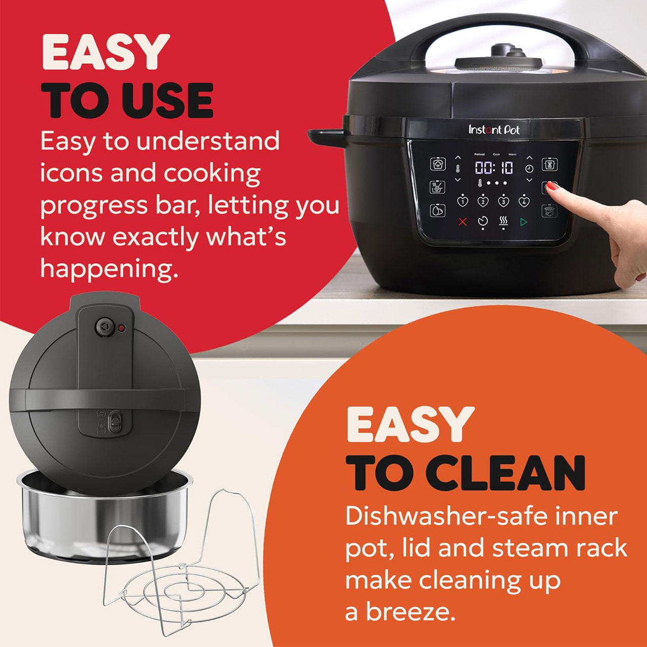 زودپز برقی 7 لیتری اینستنت مدل DUPC801BK