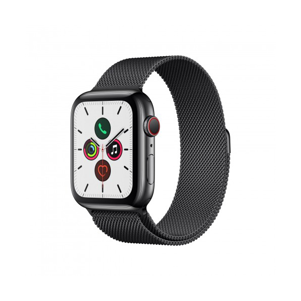 ساعت هوشمند اپل واچ سری 5 مدل  44mm Stainless Steel Case with Milanese Loop Steel Band