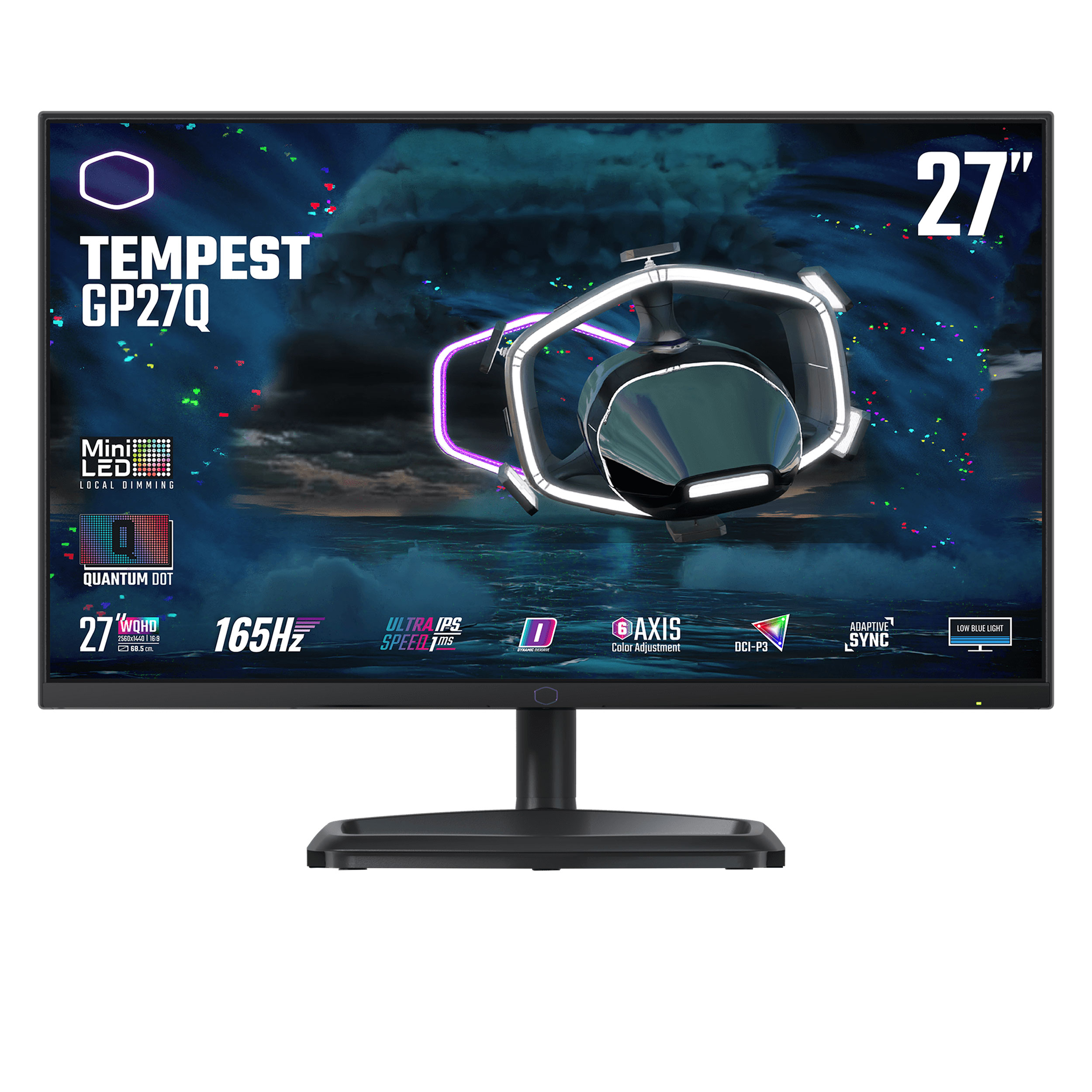 مانیتور 27 اینچ کولر مستر مدل Tempest CMI-GP27-FQS