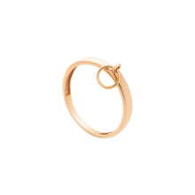 انگشتر طلا 18 عیار زنانه گالری شیدا مجد مدل تیفانی حلقه دار سایز 55