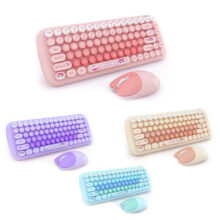 کیبورد و ماوس بی سیم مافی مدل candy fashion multicolor، سوییچ ممبران، Tenkeyless