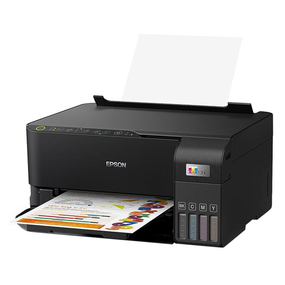 پرینتر جوهر افشان چندکاره رنگی اپسون مدل EcoTank L3550 با اتصال باسیم و بیسیم، سایز چاپ A4