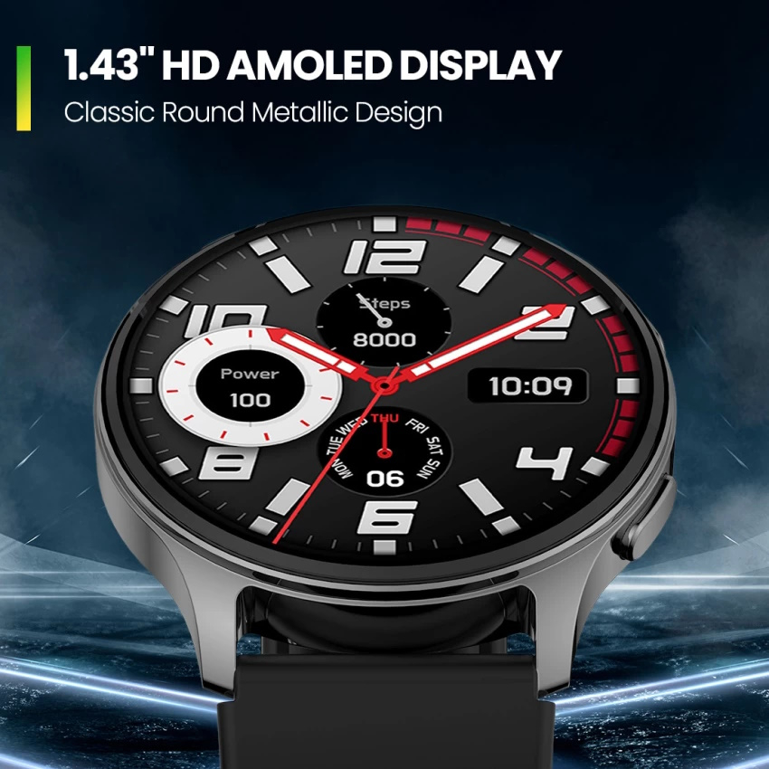 ساعت هوشمند امیزفیت مدل BGH OPTIMIZER POP 3R دارای قابلیت های صفحه نمایش رنگی، صفحه نمایش لمسی، کنترل موسیقی (Music Player)، پشتیبانی از زبان فارسی در منو و سیستمعامل بند سیلیکون