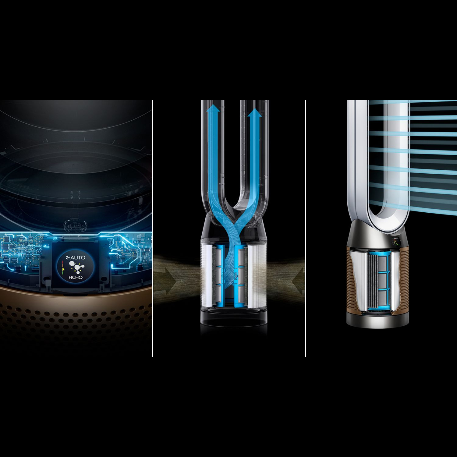 دستگاه تصفیه کننده هوا خانگی ۳ مرحله ای دایسون مدل Cool air PC2 De-NOx TP12