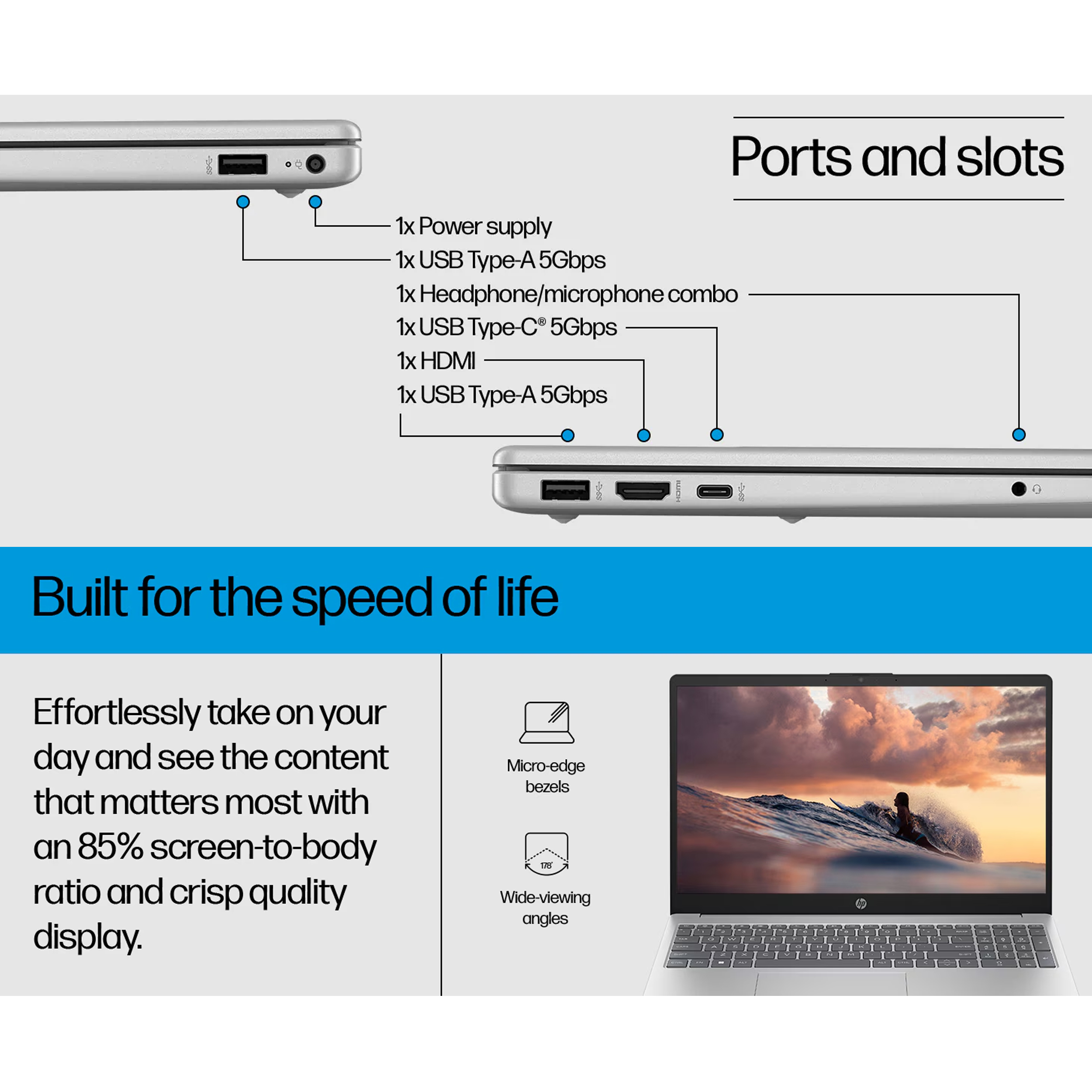 لپ تاپ 15.6 اینچی اچ‌ پی مدل fd0362-i5 1334U 8GB 512SSD MX570A