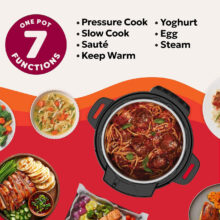 زودپز برقی 7 لیتری اینستنت مدل DUPC801BK