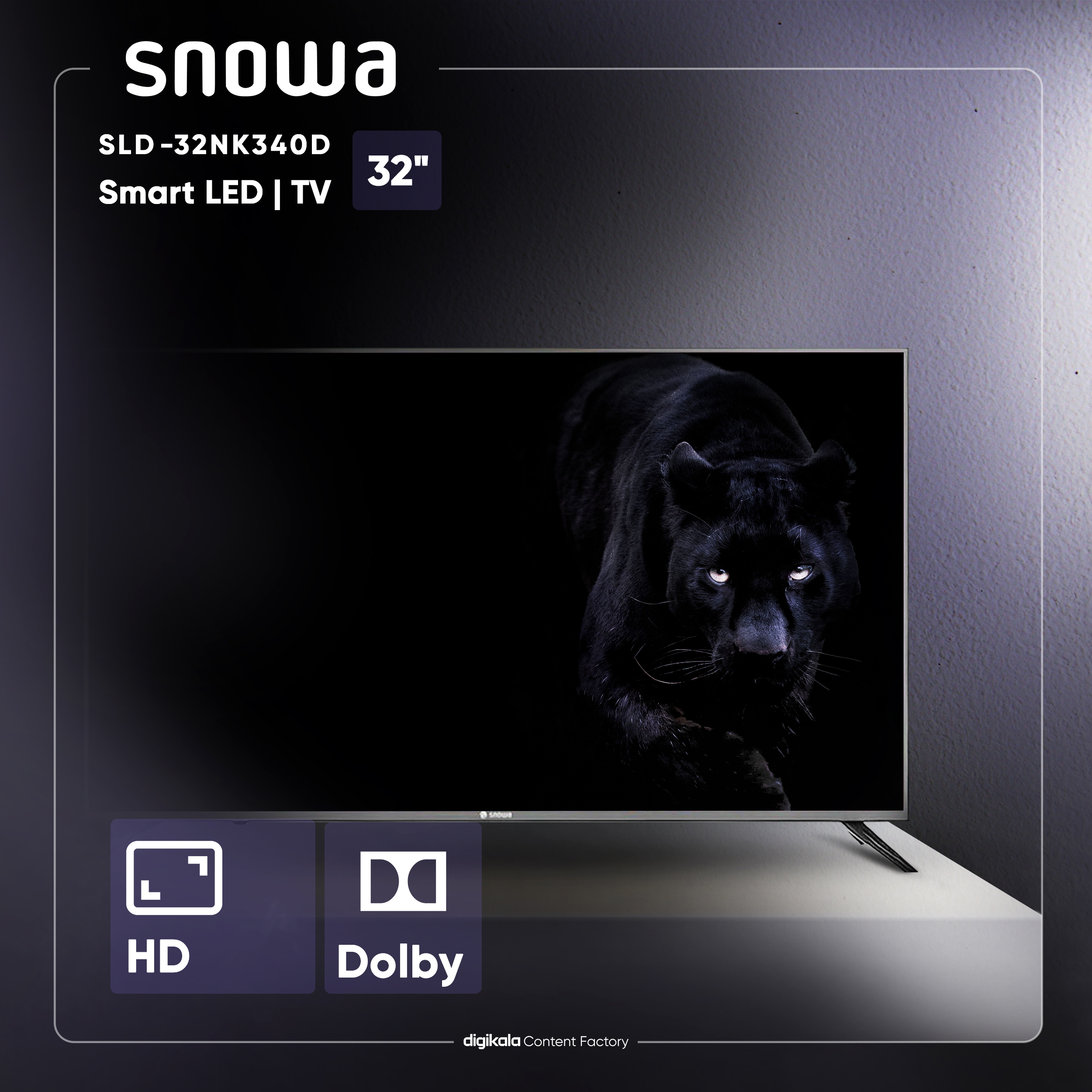 تلویزیون ال ای دی اسنوا مدل SLD-32NK340D سایز 32 اینچ