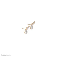 گوشواره طلا 18 عیار زنانه گالری شیدا مجد مدل ارمغان زیرکن