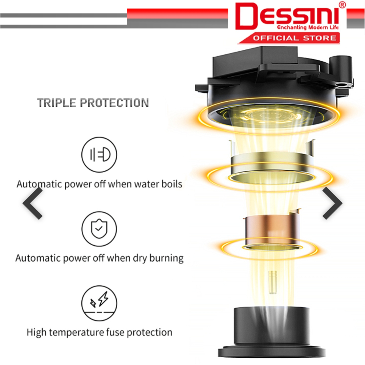 کتری برقی دسینی مدل KD-660