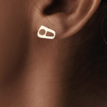 گوشواره طلا 18 عیار زنانه گالری شیدا مجد مدل هه