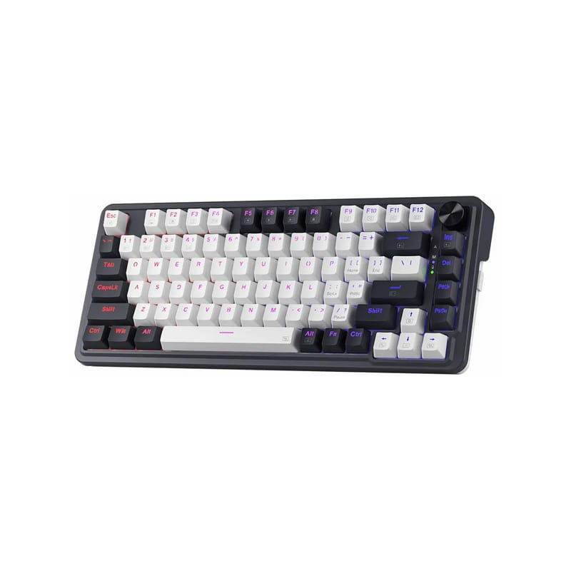 کیبورد گیمینگ ردراگون مدل K673 PRO WB، سوییچ مکانیکال قرمز، Tenkeyless، نورپردازی RGB