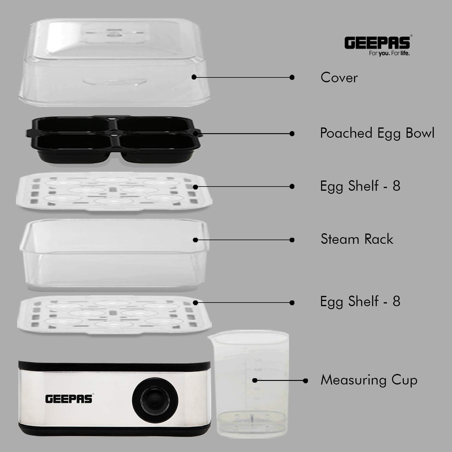 تخم مرغ پز جی پاس مدل GEB63019UK