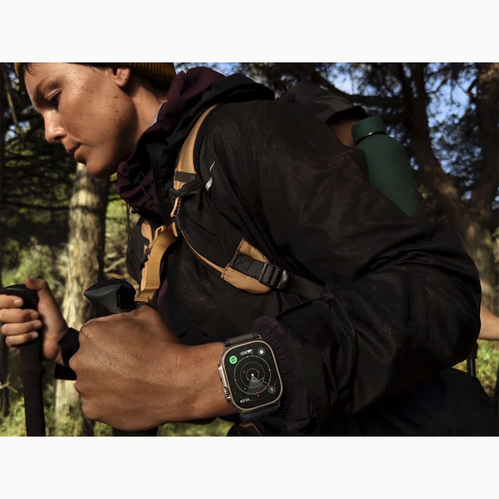 ساعت هوشمند اپل مدل Ultra 2 Black Titanium Case Alpine Loop 49mm