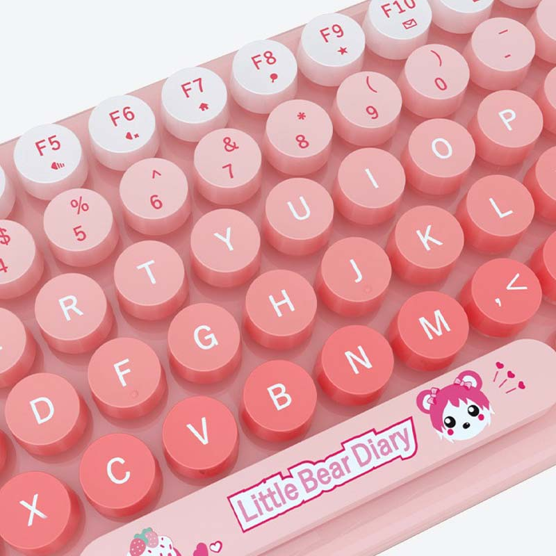 کیبورد و ماوس بی سیم مافی مدل candy fashion multicolor، سوییچ ممبران، Tenkeyless