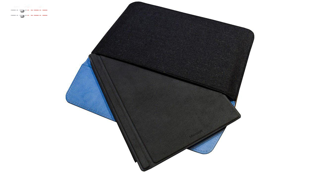 تبلت مایکروسافت سیم کارت خور مدل Surface Pro 2017 - B به همراه کیبورد مشکی مایکروسافت و کیف Golden Guard - ظرفیت 128 گیگابایت