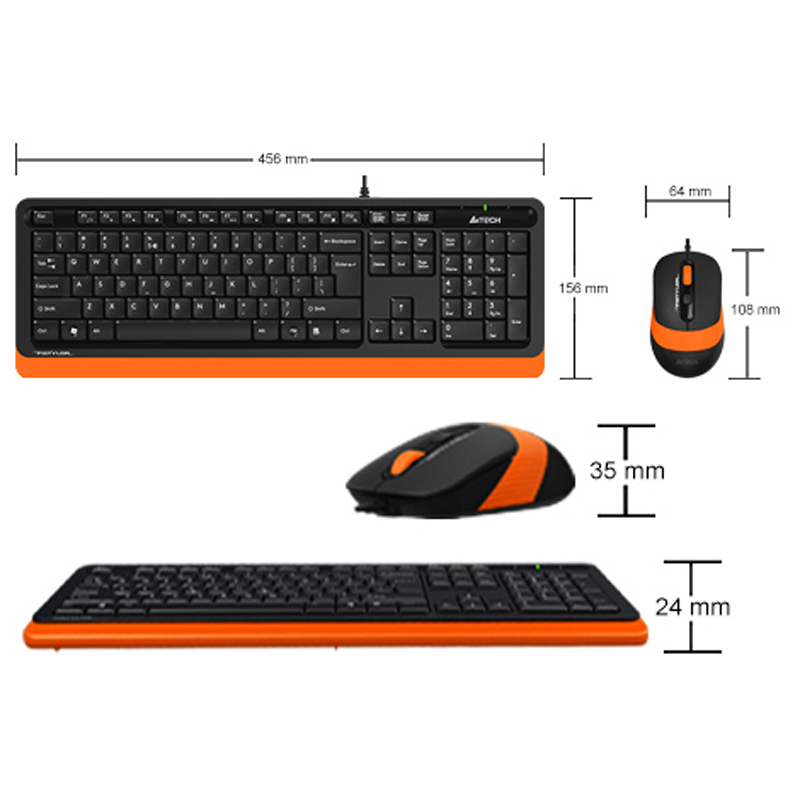 کیبورد و ماوس ای فورتک مدل FSTYLER F1010