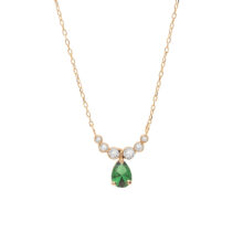 گردنبند طلا 18 عیار زنانه گالری شیدا مجد مدل ارمغان تورمالین