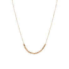 گردنبند طلا 18 عیار زنانه گالری شیدا مجد مدل البرنارد هلالی