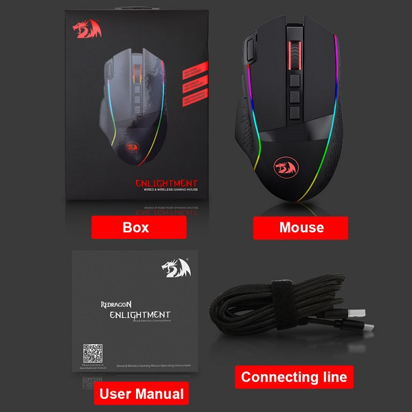 ماوس بی سیم مخصوص بازی ردراگون مدل ENLIGHTMENT M991 RGB