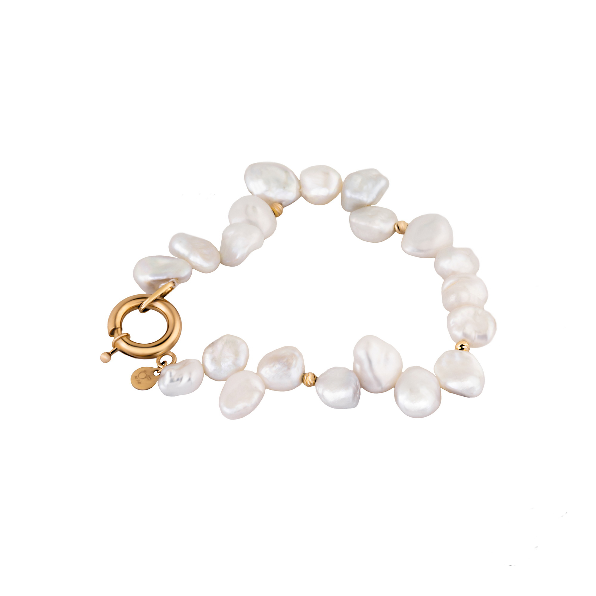 دستبند طلا 18 عیار زنانه گالری شیدا مجد مدل قفل مدبر البرنارد و باروک