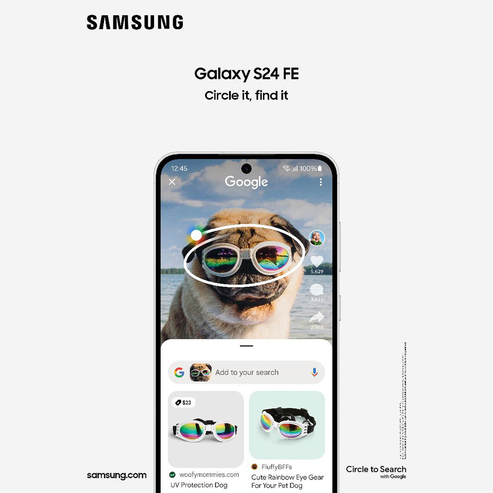 گوشی موبایل سامسونگ مدل S24 FE دو سیم کارت ظرفیت 256 گیگابایت و رم 8 گیگابایت - ویتنام - به همراه شارژر 25 وات سامسونگ