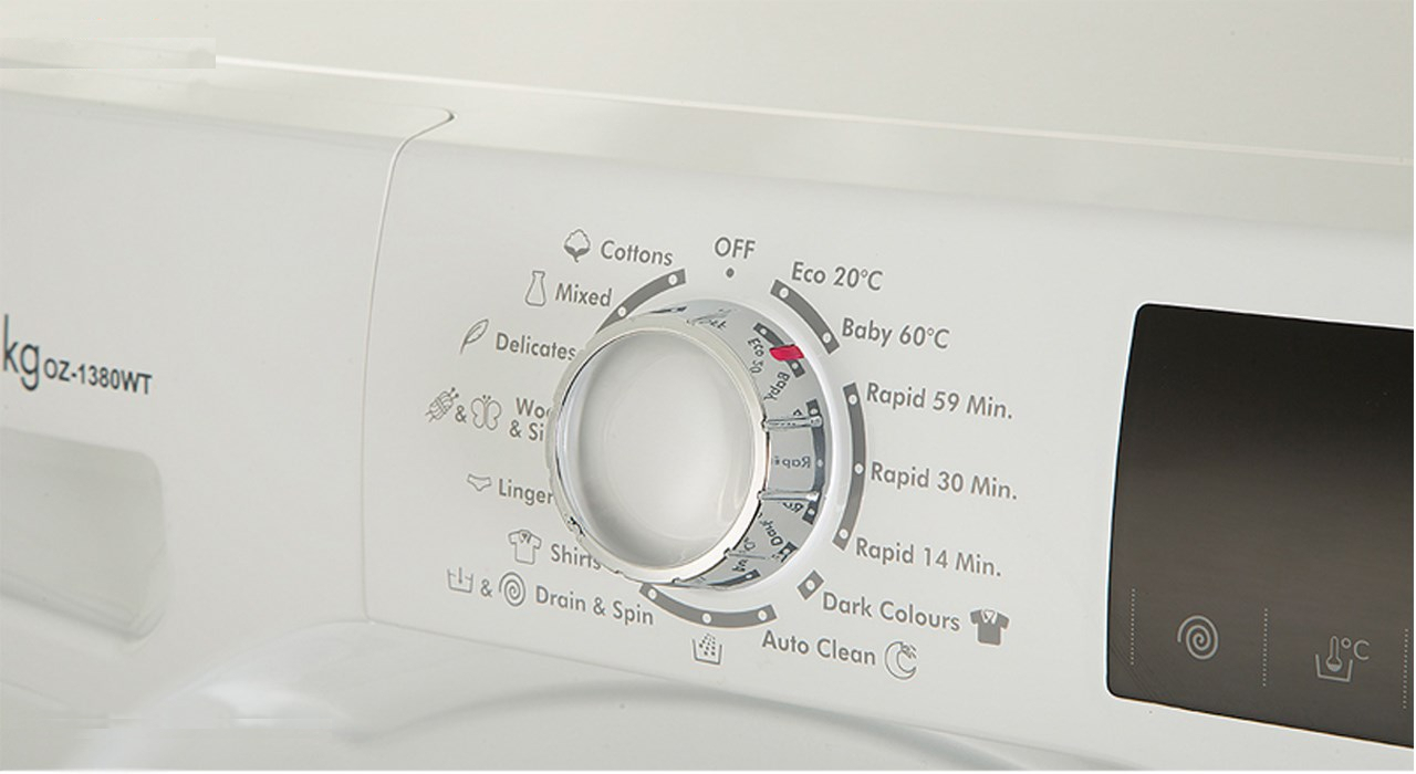 ماشین لباسشویی زیرووات مدل OZ1380 ظرفیت 8 کیلوگرم