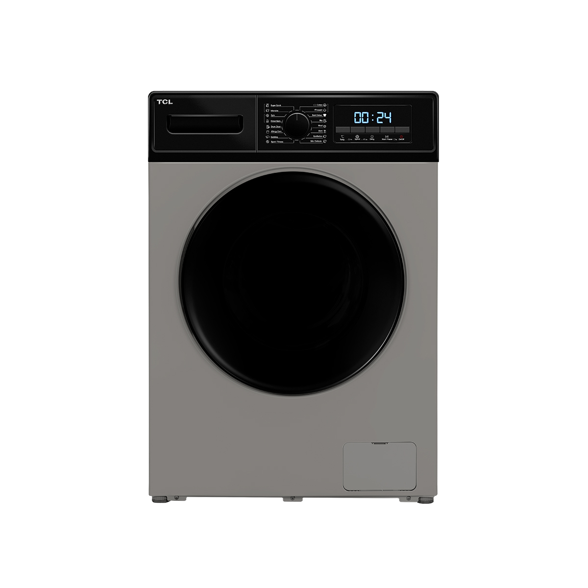 ماشین لباسشویی تی سی ال مدل G82-BS/BW ظرفیت 8 کیلوگرم