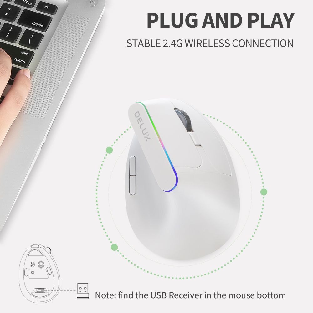 ماوس بی سیم دیلاکس مدل M618DB