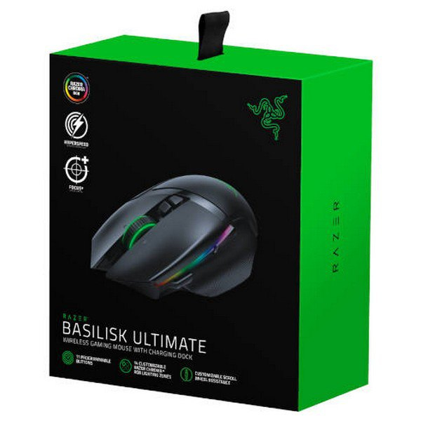 ماوس بی سیم گیمینگ ریزر مدل Basilisk Ultimate به همراه پایه شارژر