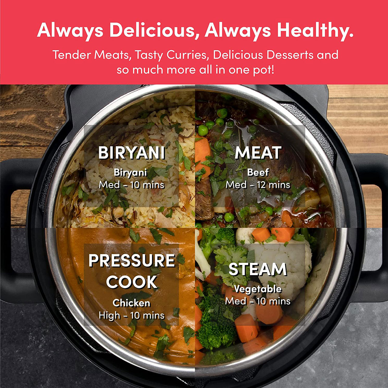 زودپز برقی 6 لیتری نوتریکوک مدل SP204A