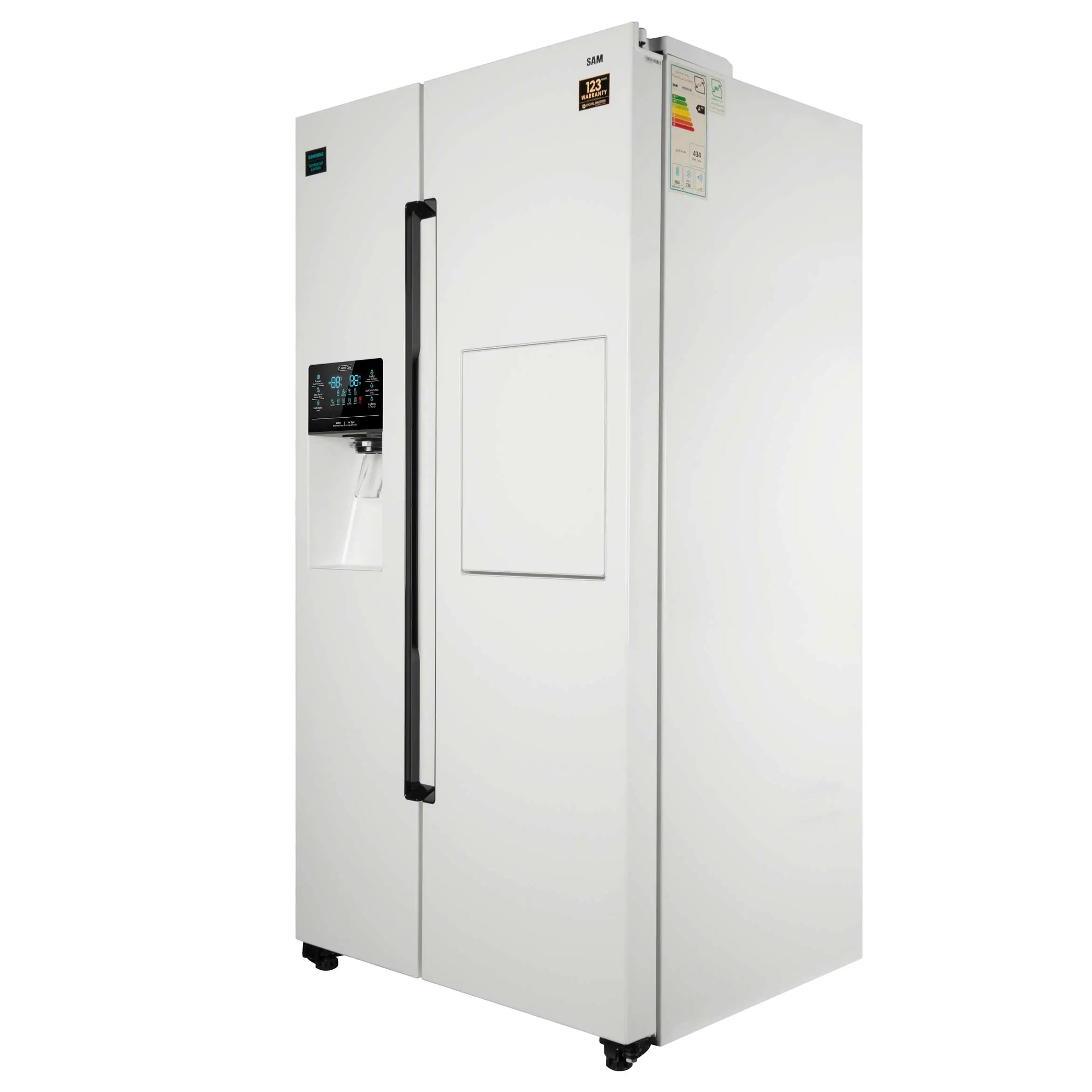 یخچال فریزر ساید بای ساید 32 فوت سام مدل ROSSO 3/W