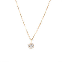 گردنبند طلا 18 عیار زنانه گالری شیدا مجد مدل فلاور کوچک